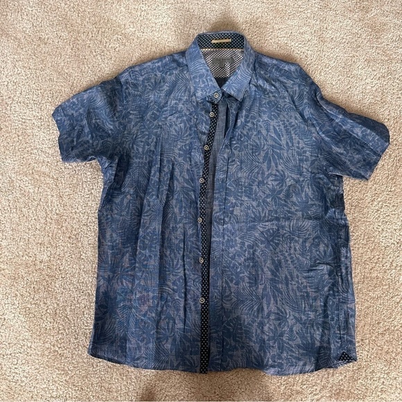EUC Men’s Short Sleeved Ted Baker Button Down! - Picture 1 of 7